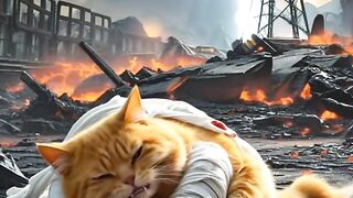 3d cat short video