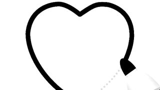 The heart is drawn on the video❤️