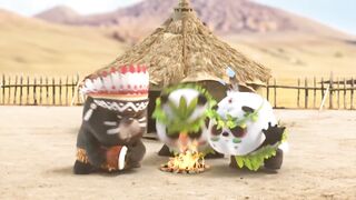 Funny baby panda shorts
