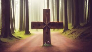 Cross in the forest