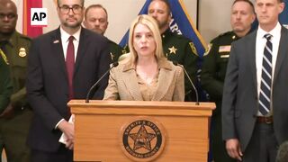 Pam Bondi announces arrest of three alleged MS-13 gang members.