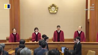 Court upholds impeachment of South Korean leader Yoon.