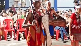 India Bangladesh (Indo-Bangla) Youth Camp 2024 Wangala Dance Performing _in MEGHALAYA, INDIA