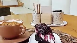 Blackberry and Cappuccino Cream Pie