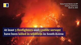 Four killed in South Korea’s wildfires.
