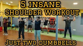 5 Insane Shoulder Workouts with Just Two Dumbbells