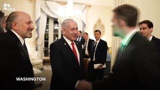 Netanyahu due to meet Trump, Israel strikes tents near hospitals in Gaza - AP explains.