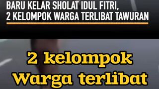 2 kelompok warga bentrok