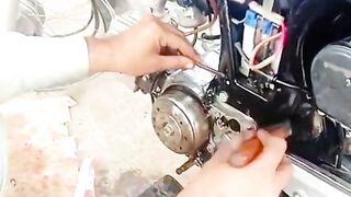 Motorcycle first thing and Air filter change video Amjad autos service