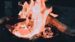 Winter night video