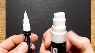 Drawing, But the White Marker Is HUGE!! Satisfying