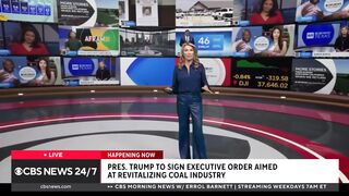 Trump speaks before signing order aimed at revitalizing coal industry