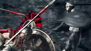 The 300 Spartans face Thousands of persian army