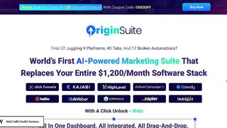 OriginSuite Review: AI Marketing Suite - One-Time Payment