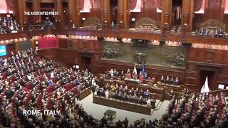 King Charles delivers speech to Italian parliament, first by a British monarch.