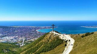 Gelendzhik from the height of the Markhotsky ridge