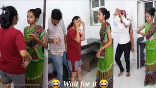 कामवाली बाई और घर की पेंटिंग __ grimacing joy Kaamwali