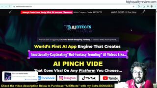 AI Effects Review – An AI App Engine That Creates Emotionally Captivating Trending AI Videos