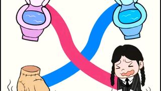 Toilet rush race draw to toilet