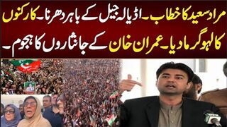 Murad Saeed's speech. The crowd of Imran Khan's supporters warmed the blood