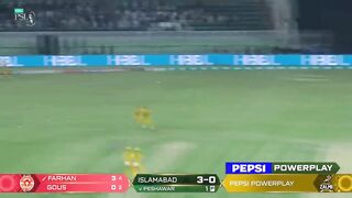 Maiden #HBLPSL Century By Sahibzada Farhan - Islamabad United vs Peshawar Zalmi - M 5 - HBL PSL X