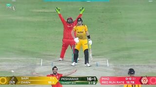 Imad Wasim's Excellent Spell - Islamabad United vs Peshawar Zalmi - Match 5 - HBL PSL X - M2M1A