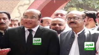 Imran Khan's Lawyer Salman Safdar Media Talk outside Lahore High Court on Imran Khan Cases