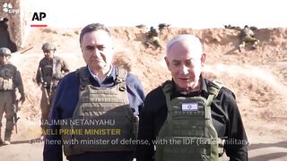Netanyahu makes surprise visit to troops in northern Gaza.