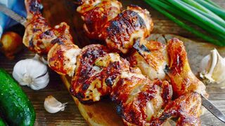 Juicy chicken kebab