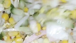 Peking cabbage salad with French mustard