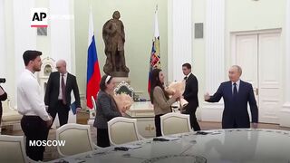 Putin meets Russian-Israeli hostage Alexander Troufanov who was released from Gaza.