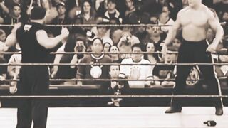 The Epic Clash: Goldberg Destroys Brock Lesnar with Special Guest Referee!
