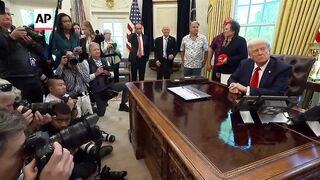 Trump says he's 'so happy' the Supreme Court will hear birthright citizenship case.