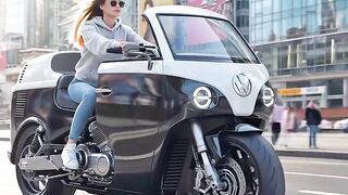 VW hippy motorcycle