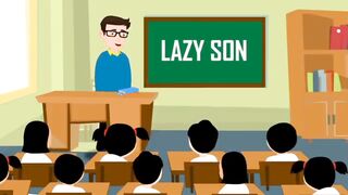 Lazy son|English stories|Moral Stories for kids in English|English Cartoons