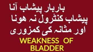 بلیڈر  یعنی مثانہ کی کمزوری