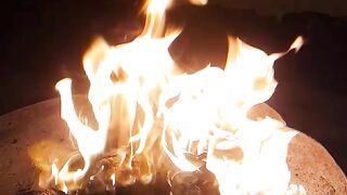 Fire is cool time at night