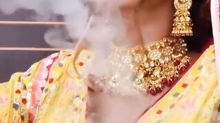 wow beautiful girl enjoy shesha Pakistan 2023