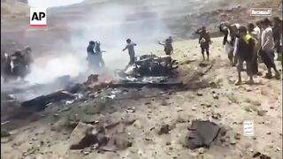Yemen's Houthi rebels claim video shows debris of an American drone.