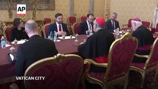 Vance meets with the Vatican's Parolin amid tensions over the US crackdown on migrants, AP explains.