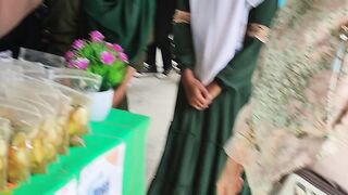 Traditional food exhibition bazaar for Pancasila Youth students