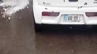 Hailstorm Destroy Vehicles at Islamabad
