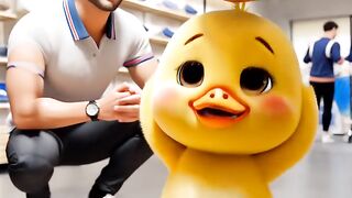 A little duck drive the car ????