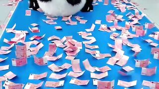 Taking out dollers from box | ~ mini wood toy- woodworking art skill / wood hand #shortvideo