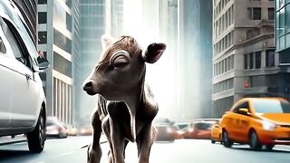 Beautiful Story of a Thin Buffalo and a Man