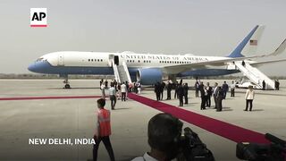 US Vice President JD Vance arrives in India with his wife Usha.