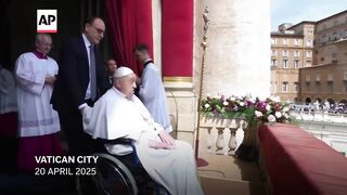 Watch Pope Francis' final moments- blessing the faithful, meeting U.S. Vice President Vance.