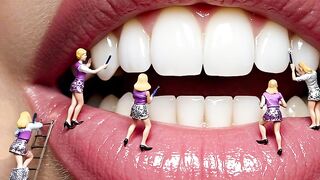 Micro Peoples Working With Face