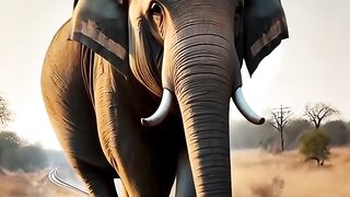 Police save elephant from danger