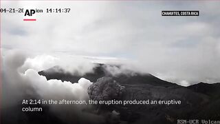 WATCH- Poás volcano erupts in Costa Rica.